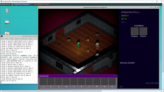 LibGDX app on a Linux desktop