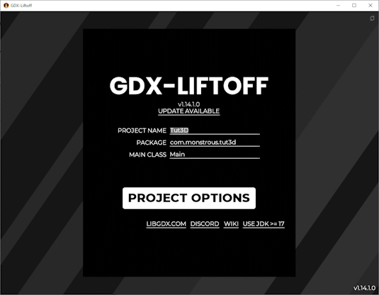 lift-off screen shot